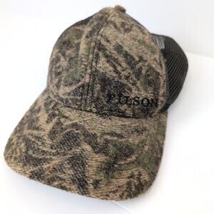 Vintage‎ Filson Garment Seattle Co. Hunting Camo Hat 100% Wool Made in USA Green